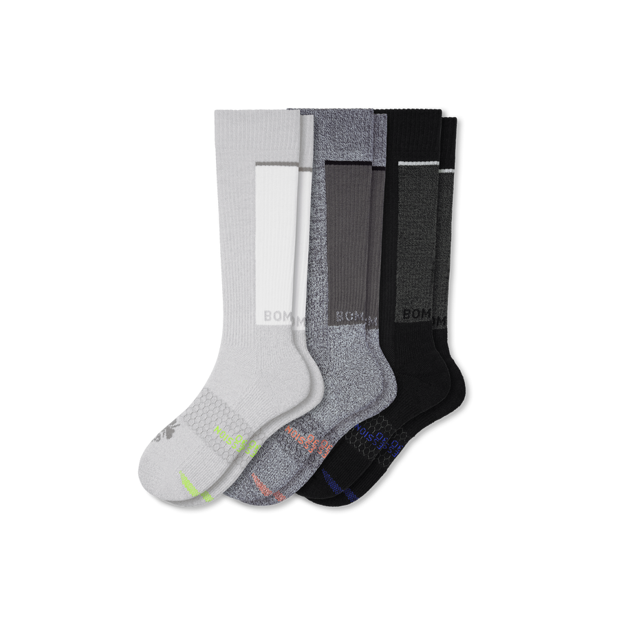 Women's Performance Compression Knee High Sock 3-Pack (20-30mmHg) - Motion Training Support