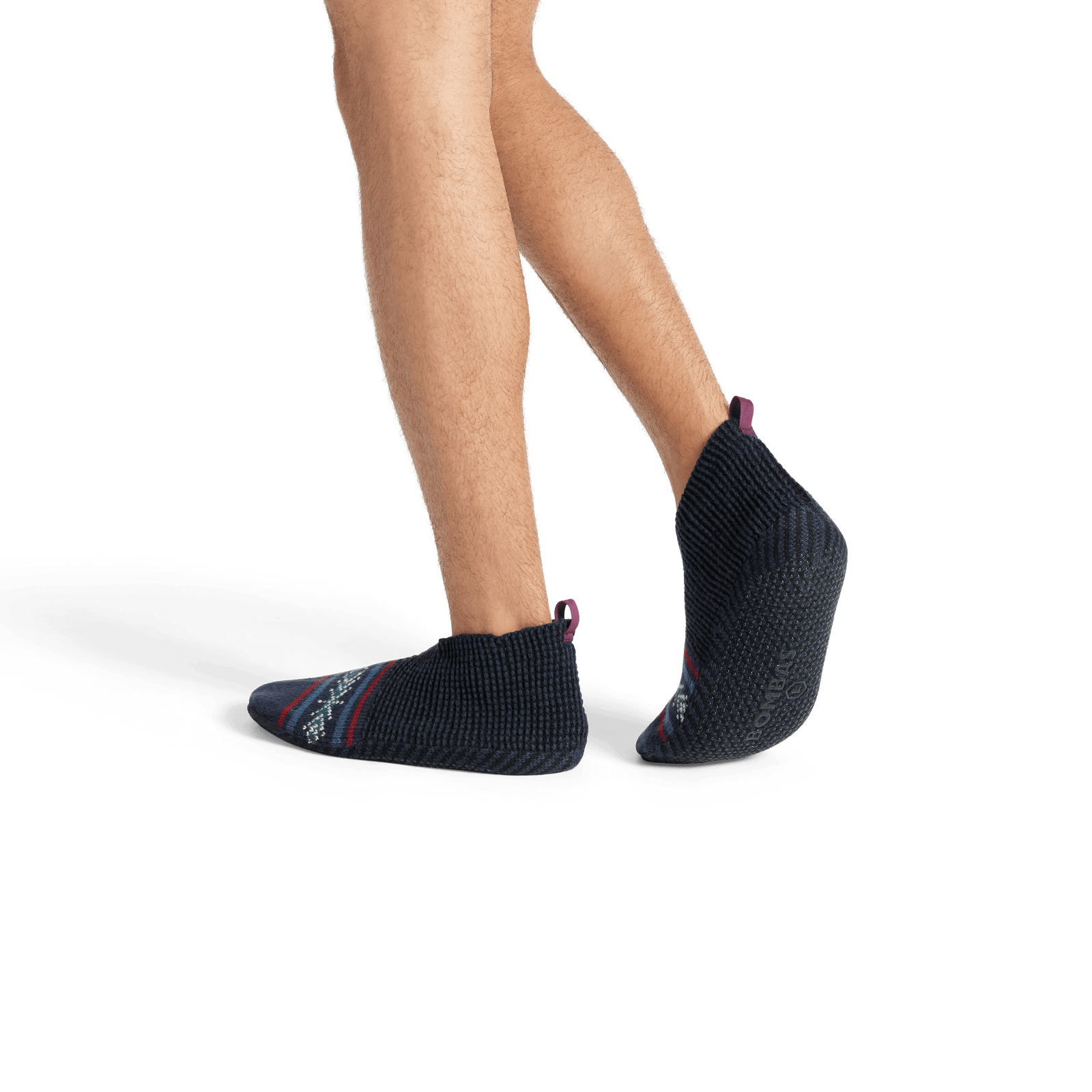 Patterned Gripper Slipper - Navy MO2 [8025]