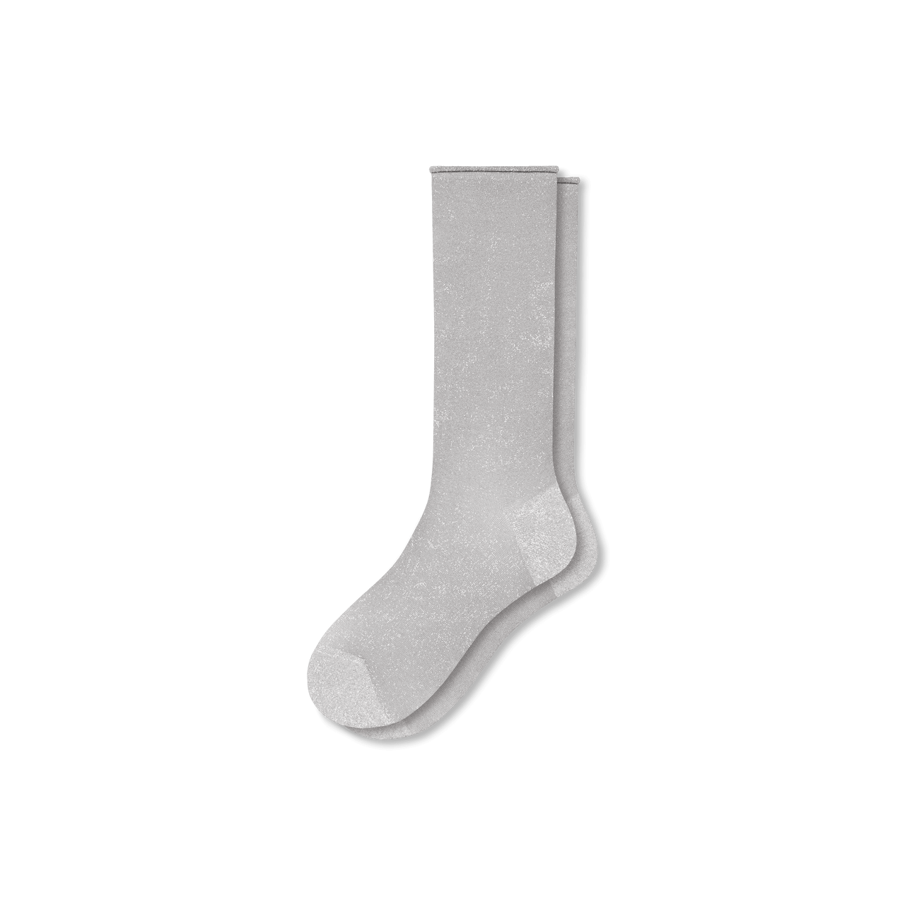 Women’s Sheer Sparkle Calf Socks - Harbor Grey L [8072]