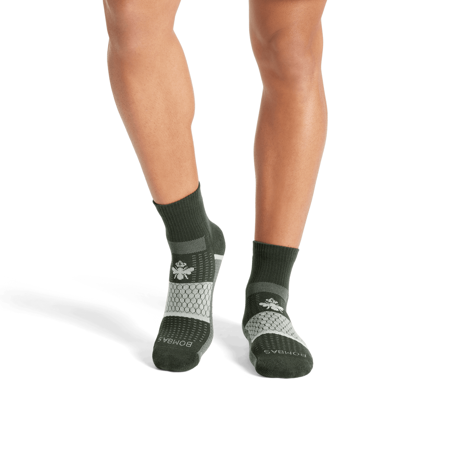 Men's Golf Quarter Sock - Midnight Olive MO1 [8080]