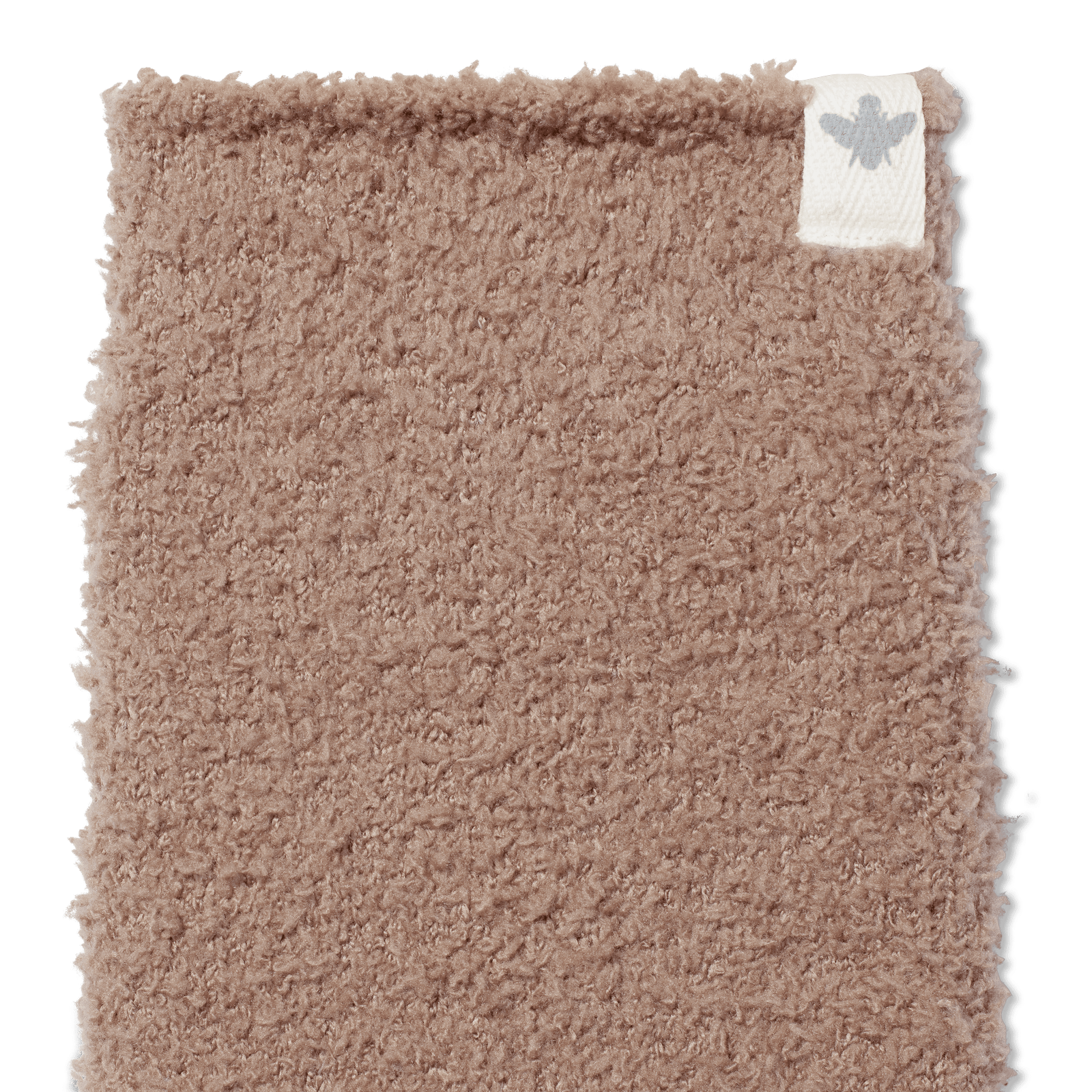 Youth Fuzzy Calf Socks - Stone Taupe Detail [8161]