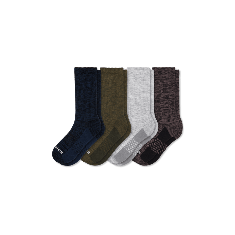 Men’s Two Tone Calf Sock 4-Pack - Comfort Court Wear