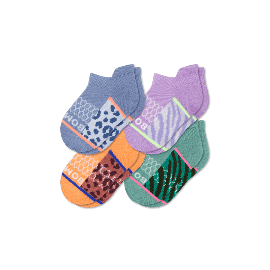 Toddler Wild Wear Ankle Sock 4-Pack - Steady Everyday Fit