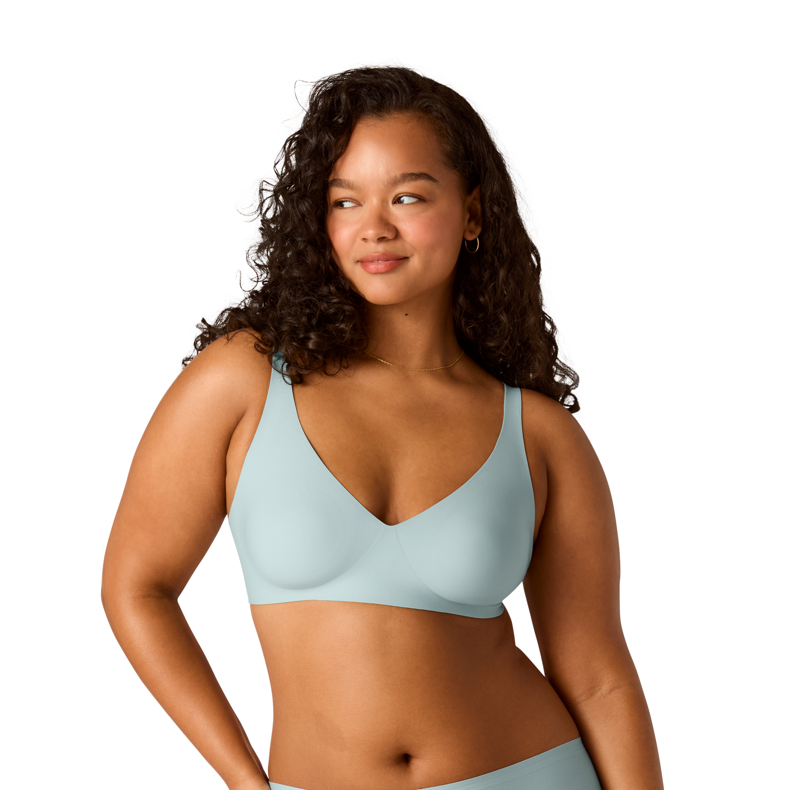 Women's No Show Plunge Bralette - Misty Sky WO1 [8252]