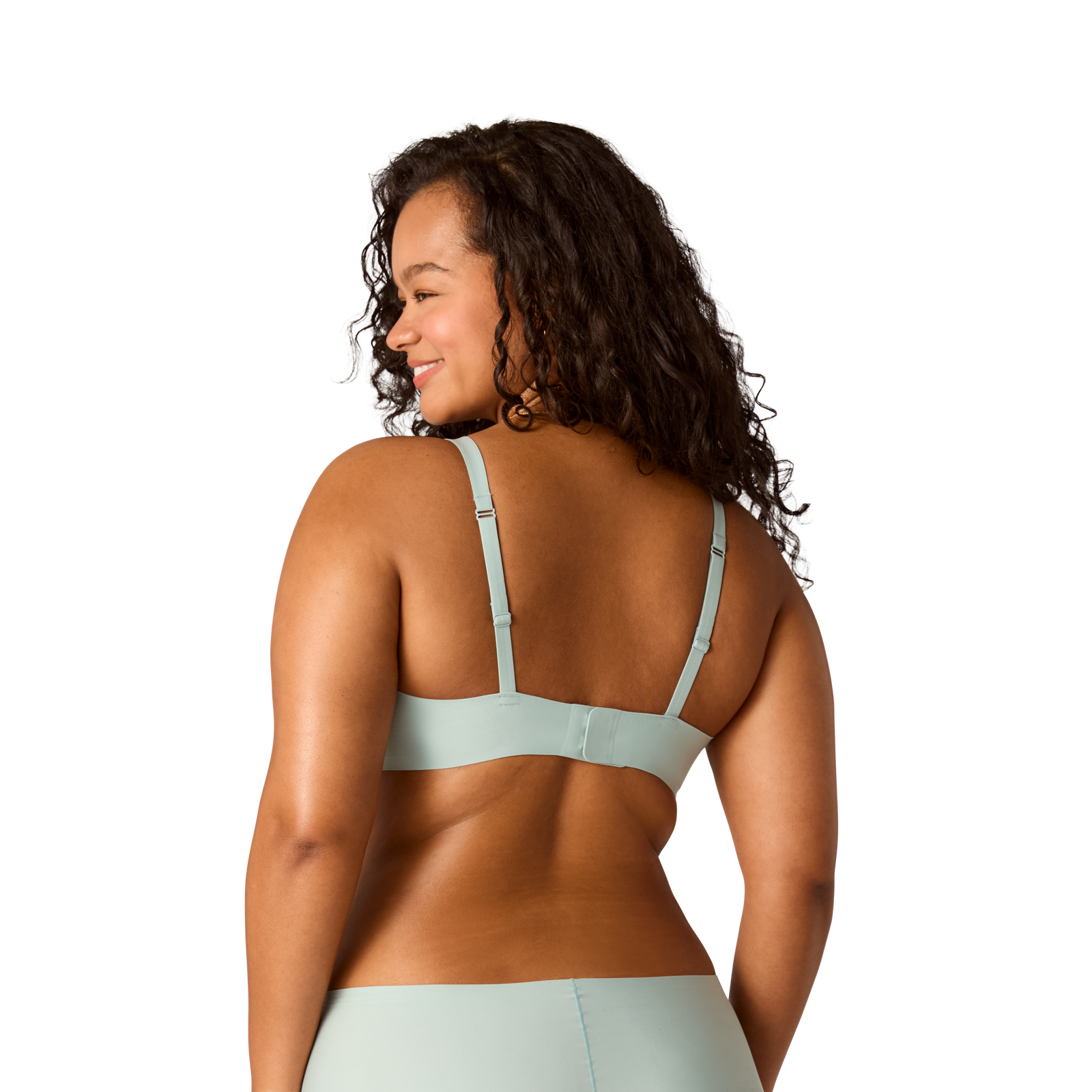 Women's No Show Plunge Bralette - Misty Sky WO3 [8252]
