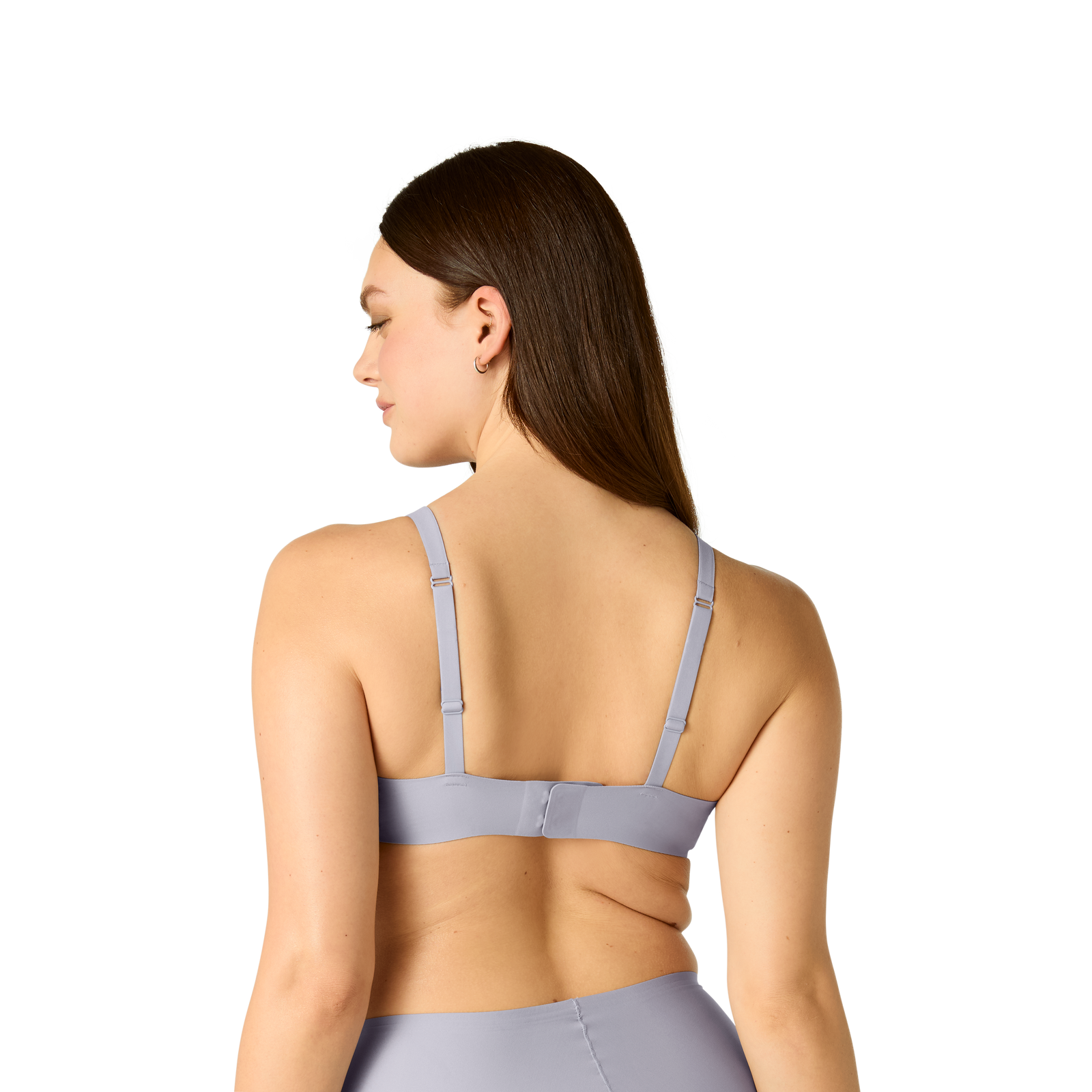 Women's No Show Plunge Bralette - Nimbus Grey WO2 [8252]