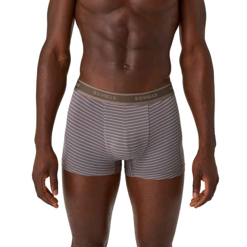 Men's Soft Flex Trunk - Mushroom Grey / Oyster Blue Stripe MO1 [8286]