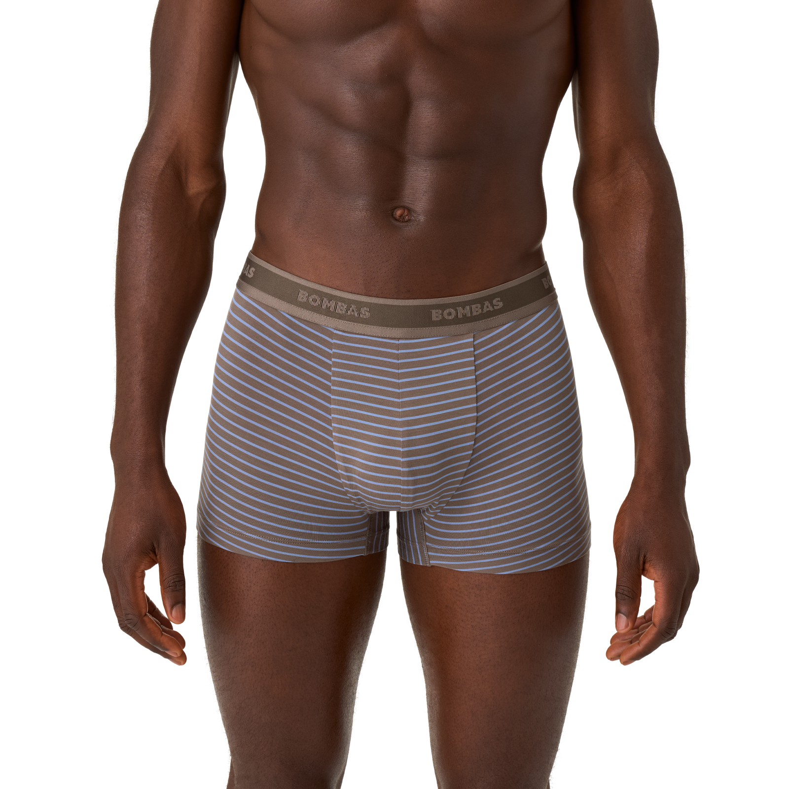 Men's Soft Flex Trunk - Mushroom Grey / Oyster Blue Stripe MO1 [8286]