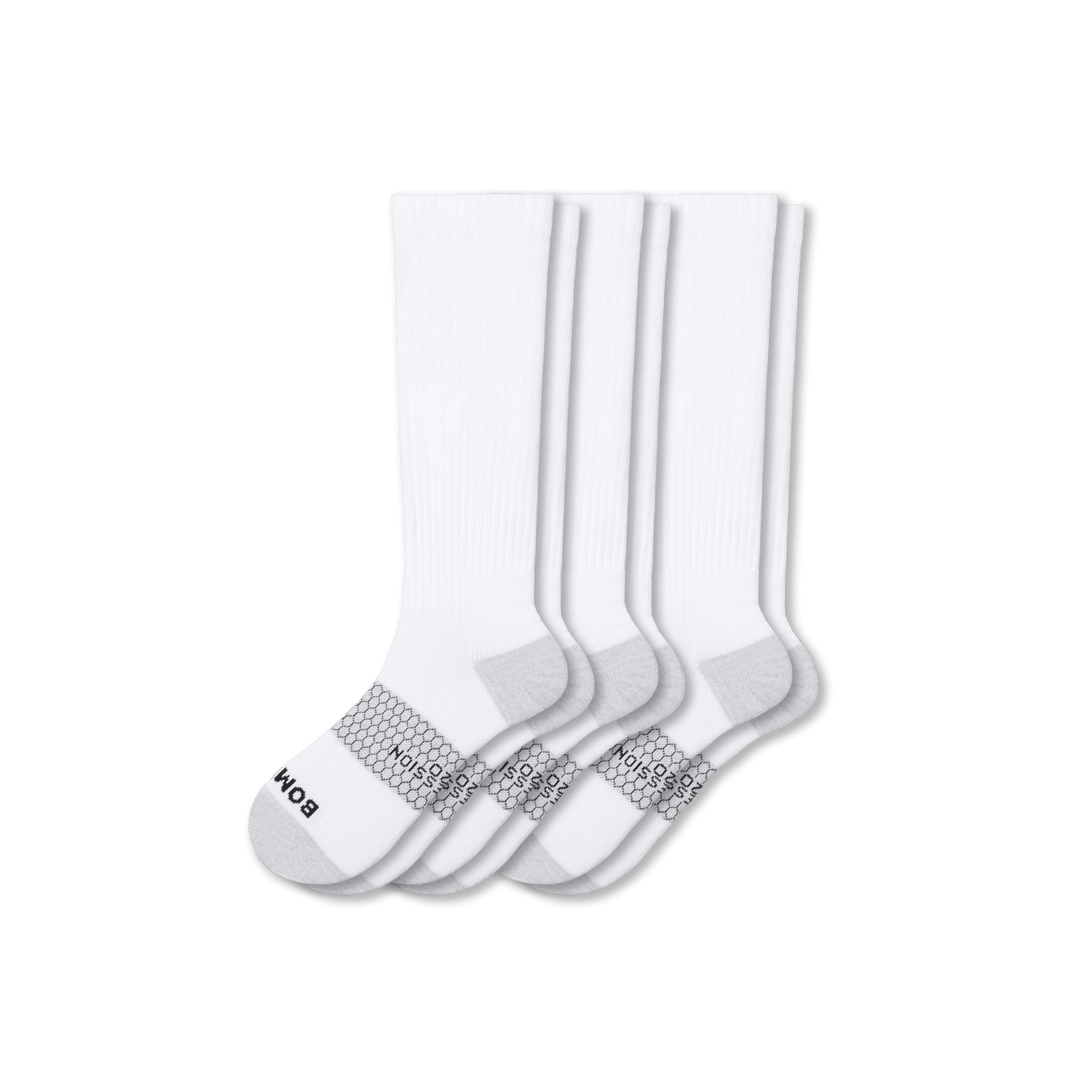 Everyday Compression Sock 3-Pack (15-20mmHg) - Bright White L [8400]