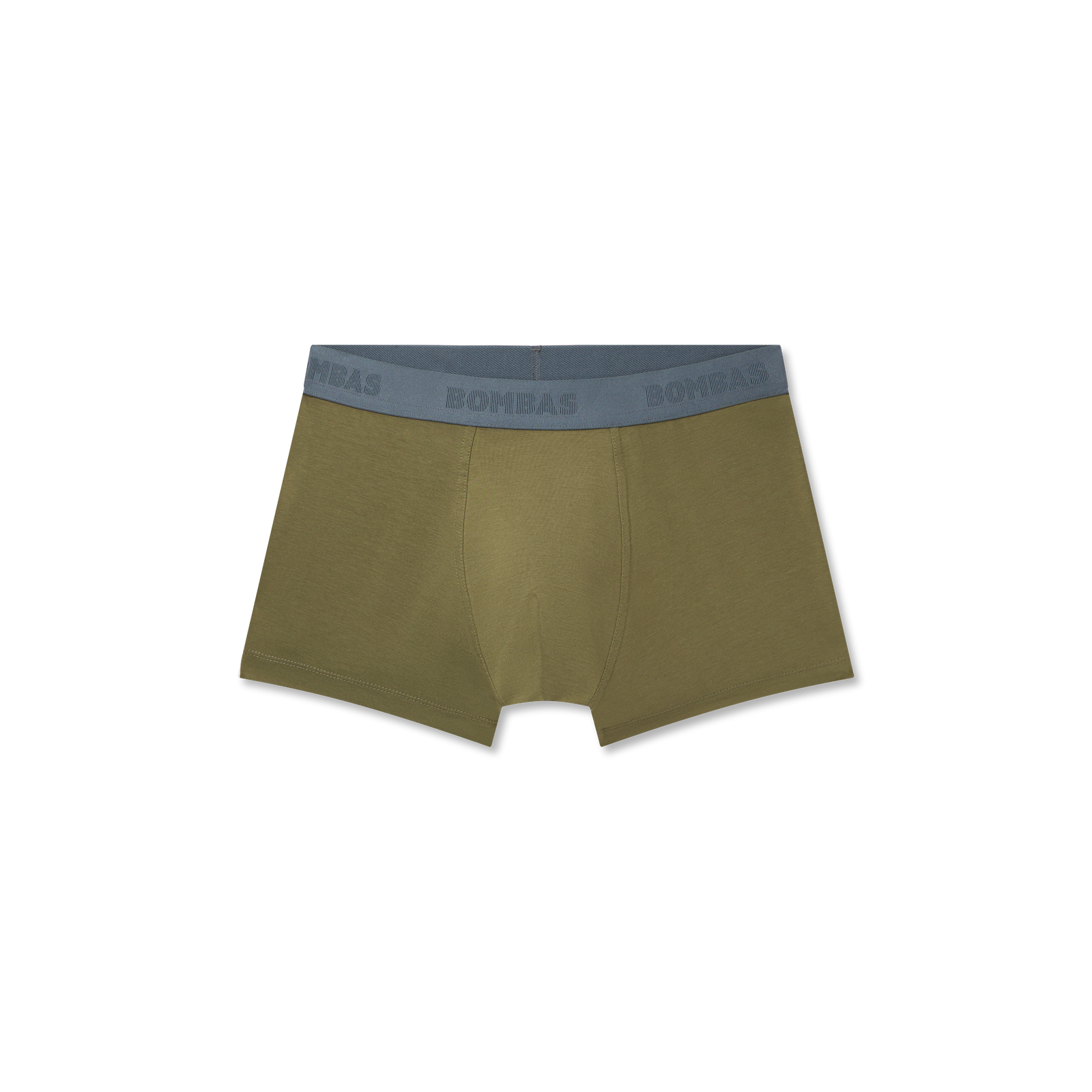 Men's Cotton Modal Blend Trunk - OLIVE MOSS / PEBBLE WAISTBAND L [8472]