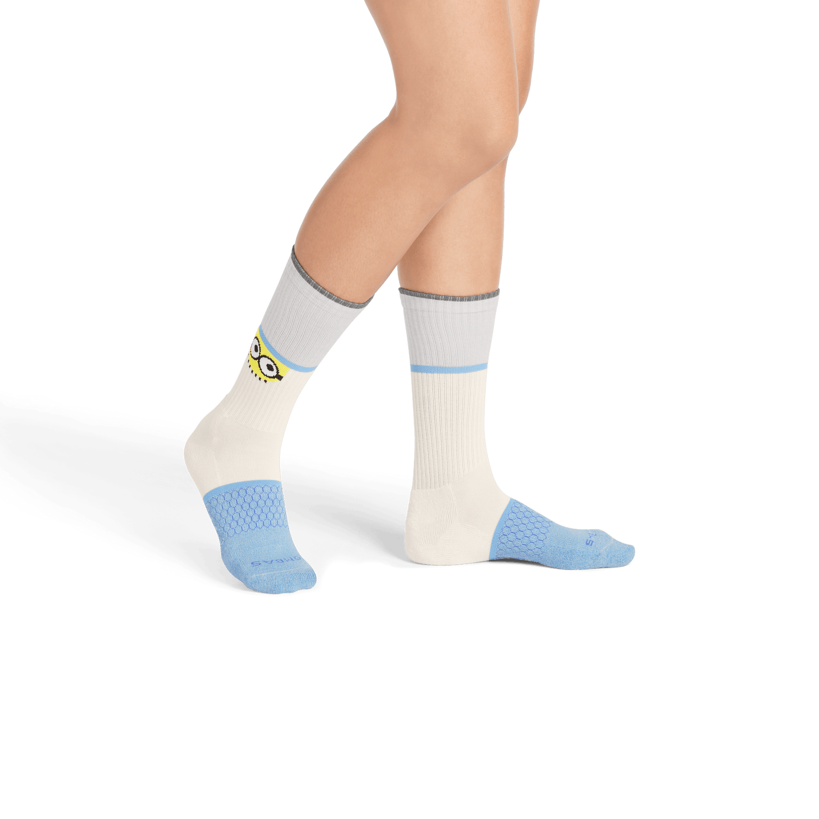 Minions X Bombas Calf Socks - White WO2 [8484]
