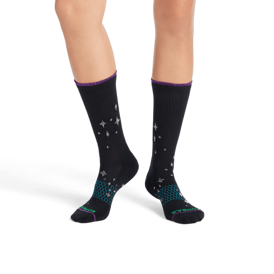 Wicked X Bombas Calf Socks - Black WO1 [8498]