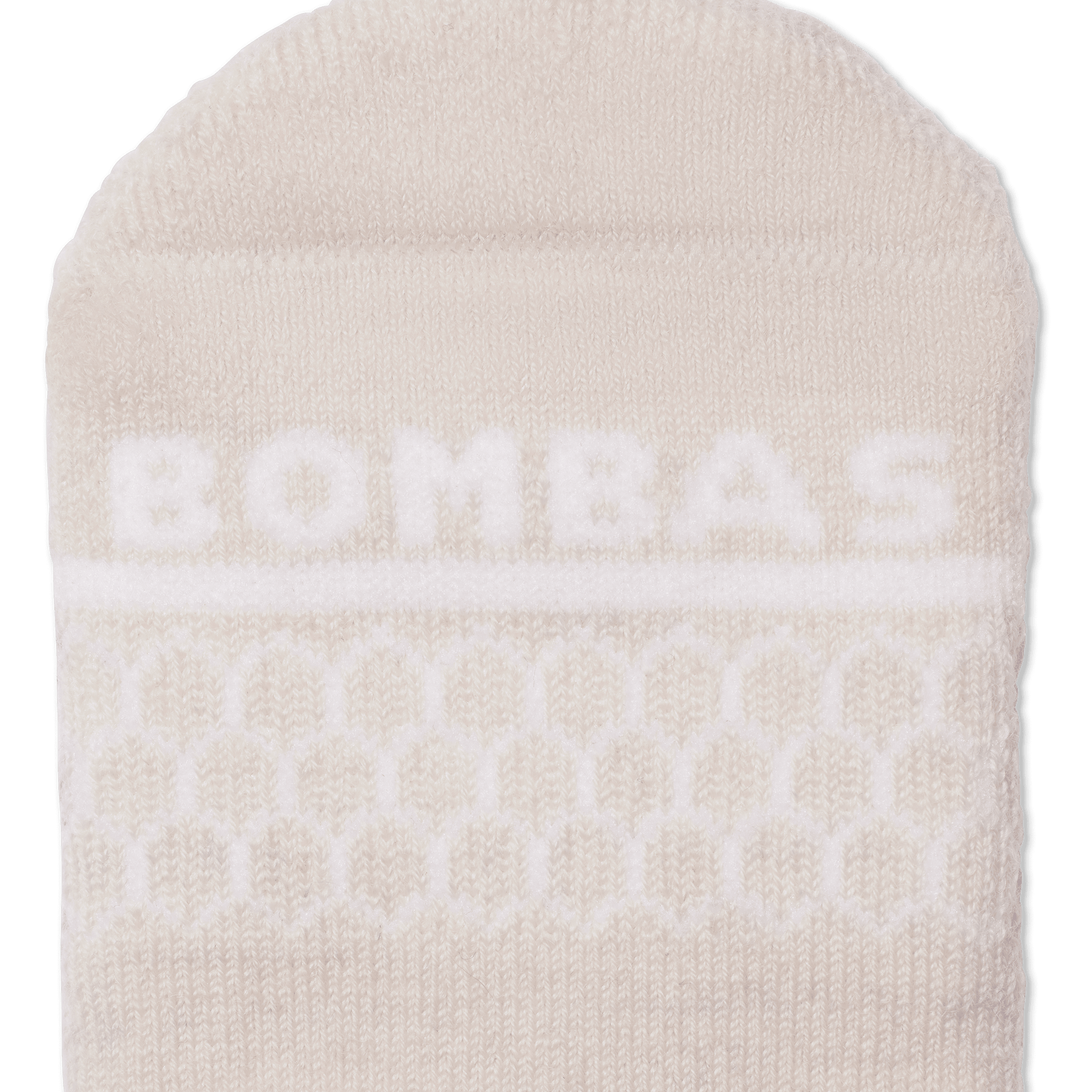 Toddler Merino Wool Blend Gripper Calf Socks - Marshmallow Detail [8509]