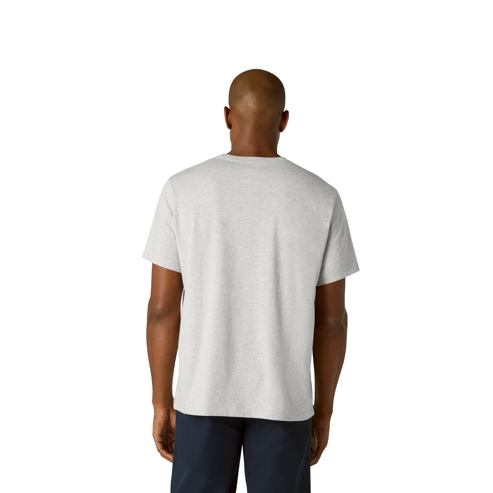 Pima Cotton Crew Neck T-Shirt - Varsity Grey Heather MO3 [8525]