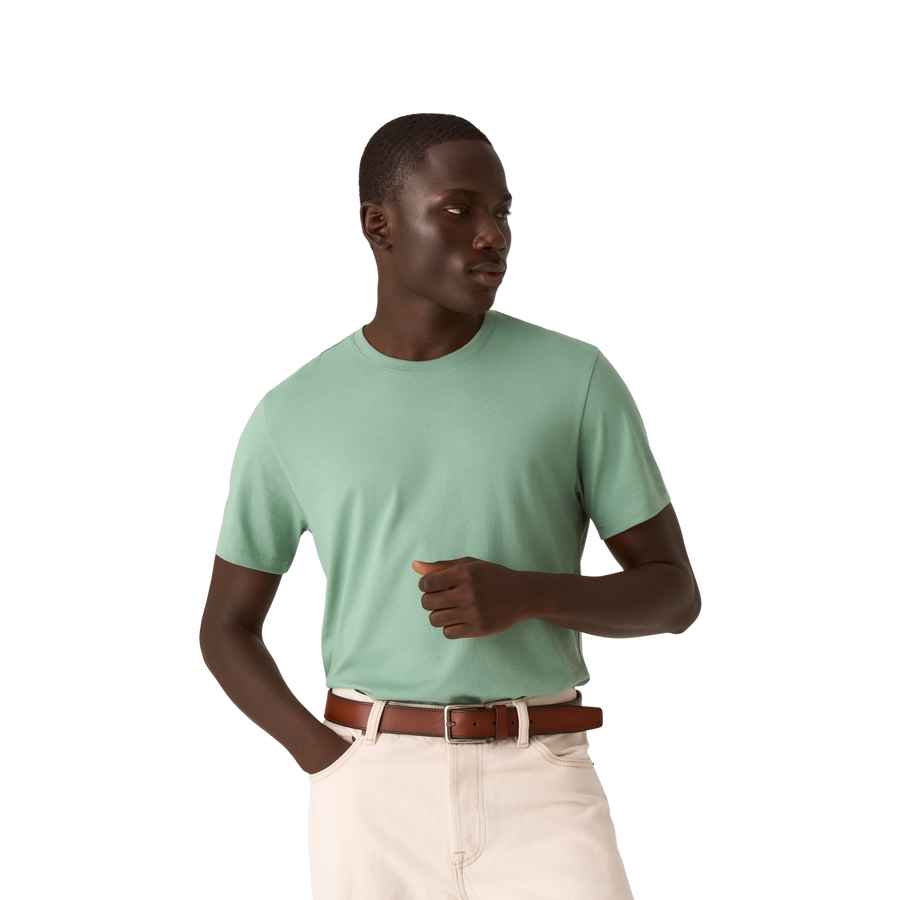 Men's Pima Cotton Crew Neck T-Shirt - Easy Everyday Style