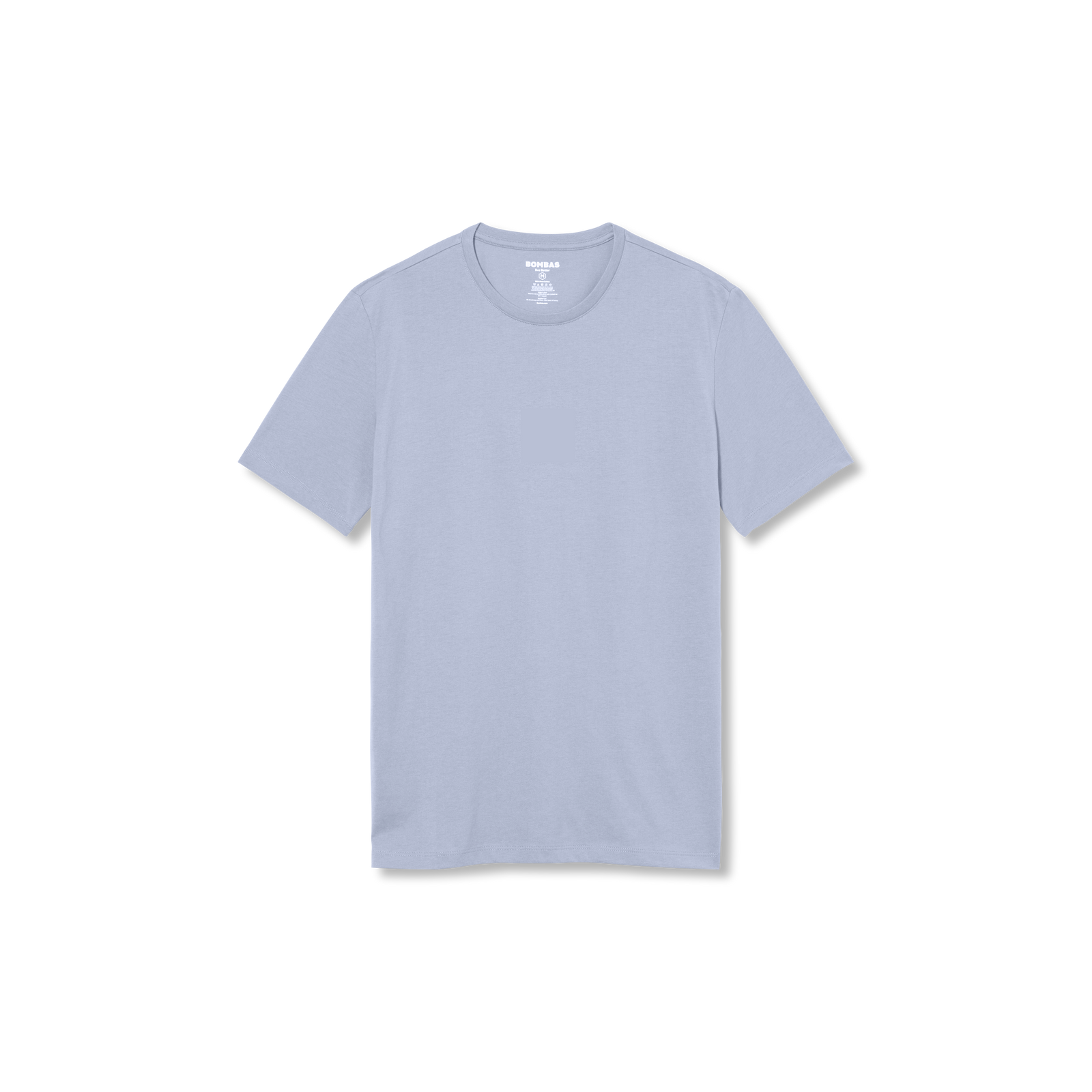 Men's Pima Cotton Slim Fit Crew Neck T-Shirt - Skysail Blue L [8758]
