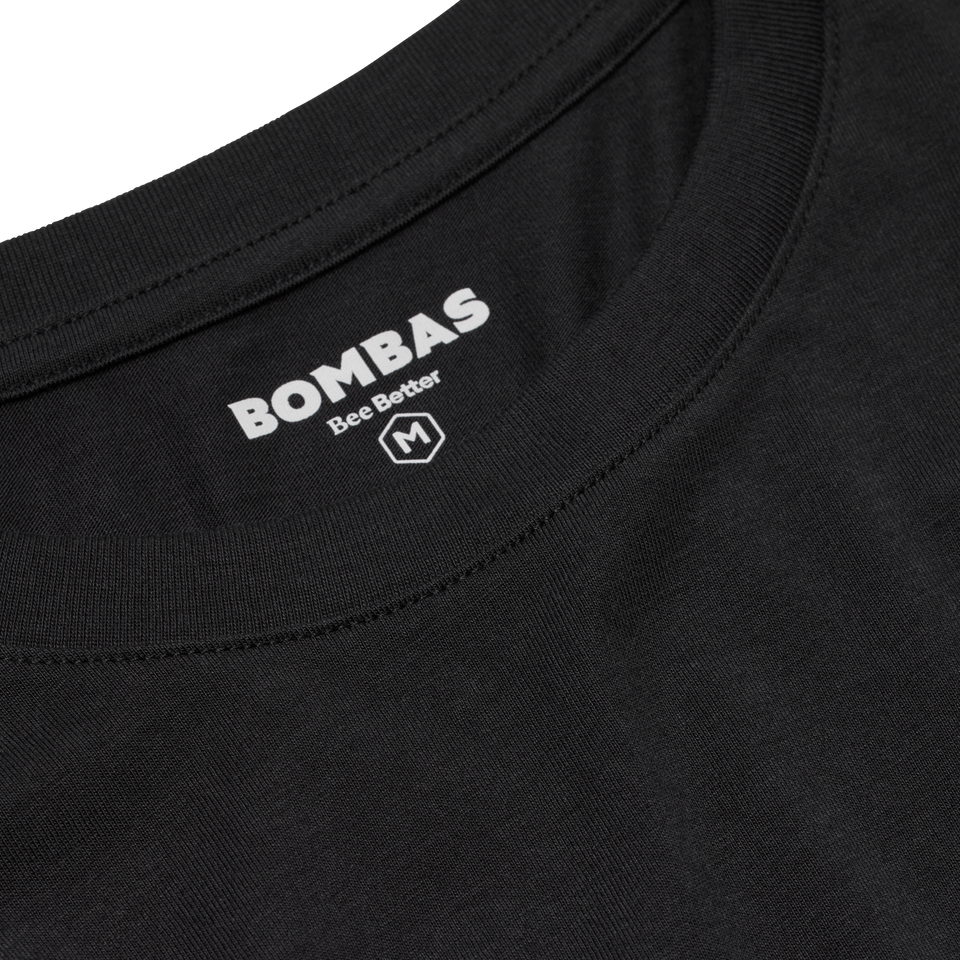 Men's Pima Cotton Pocket Crew Neck T-Shirt - Black Detail [8527]