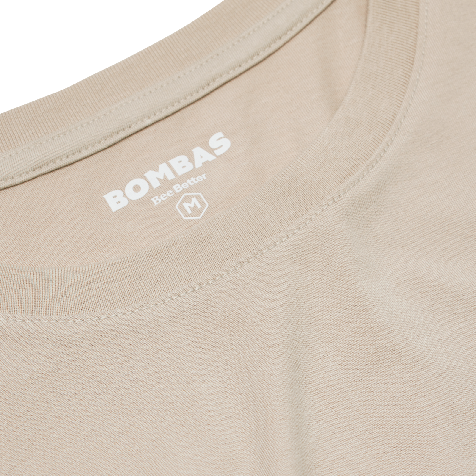 Men's Pima Cotton Pocket Crew Neck T-Shirt - Natural Taupe Detail [8527]