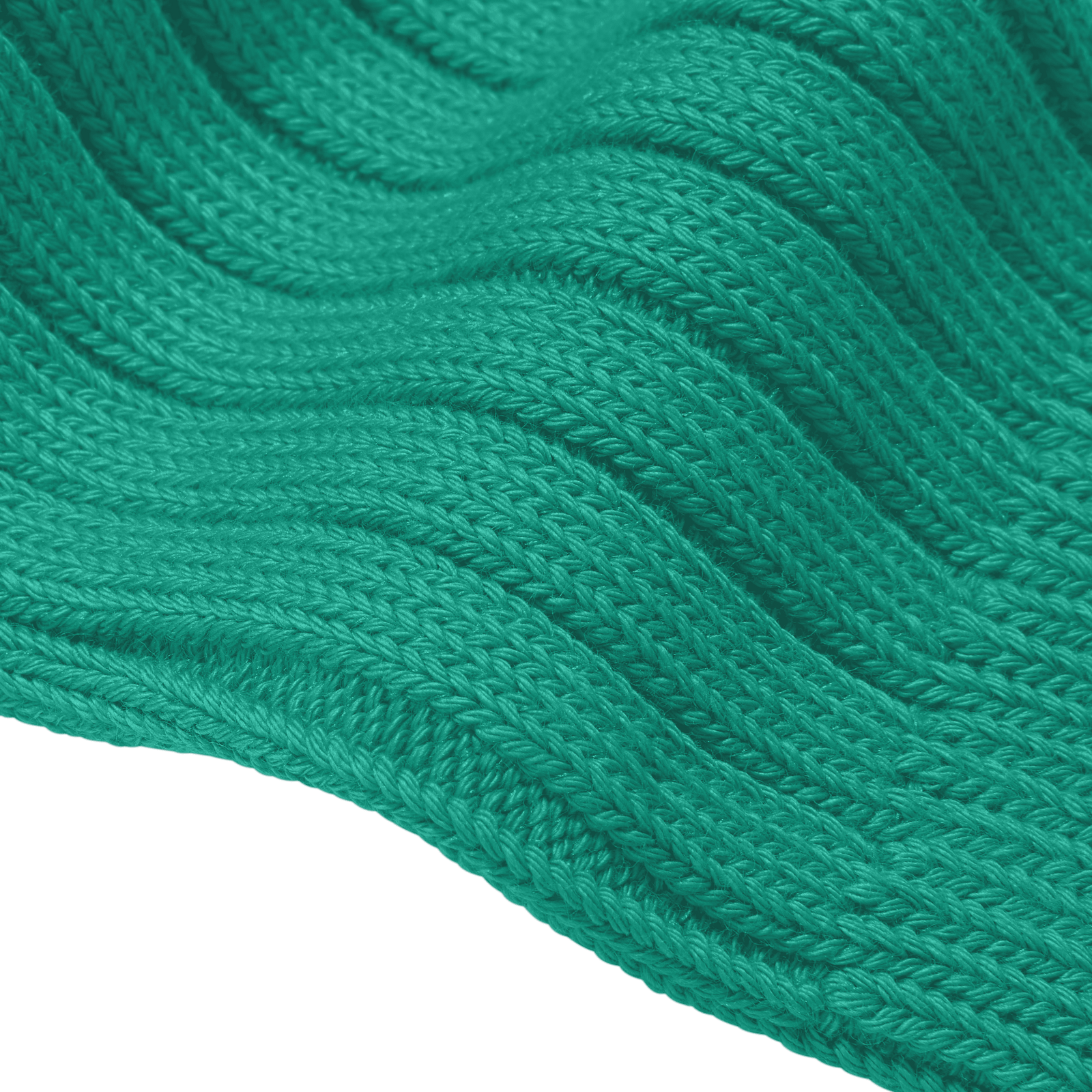 Classic Rib Calf Sock - Kelly Green - Detail [8563]