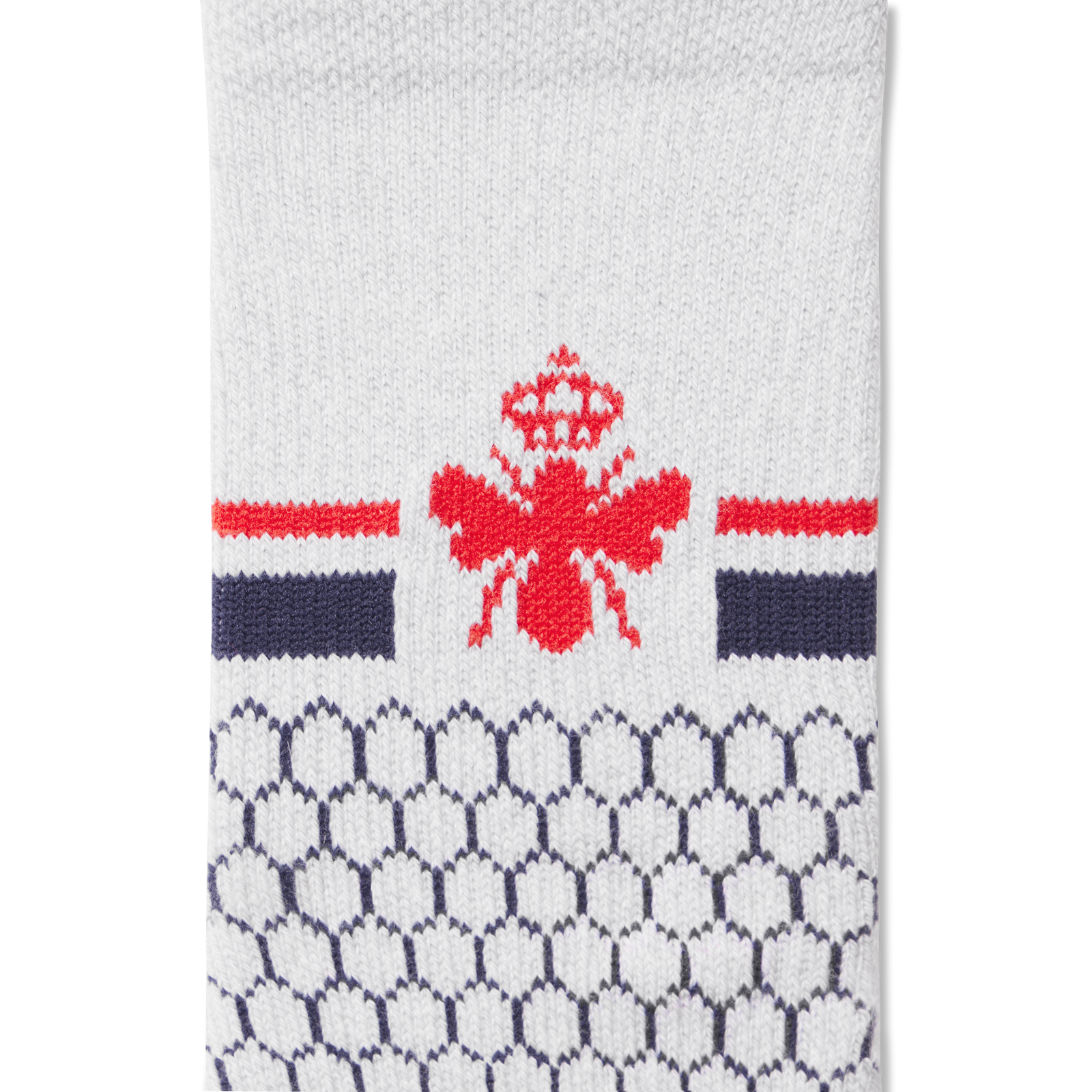 All-Purpose Performance Ankle Socks - Harbor Grey Red Sky Detail [8573]