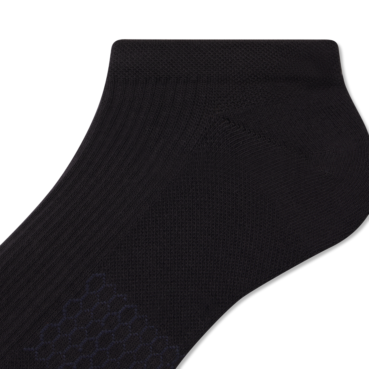 Modern Rib Ankle Socks - Black Detail [8606]