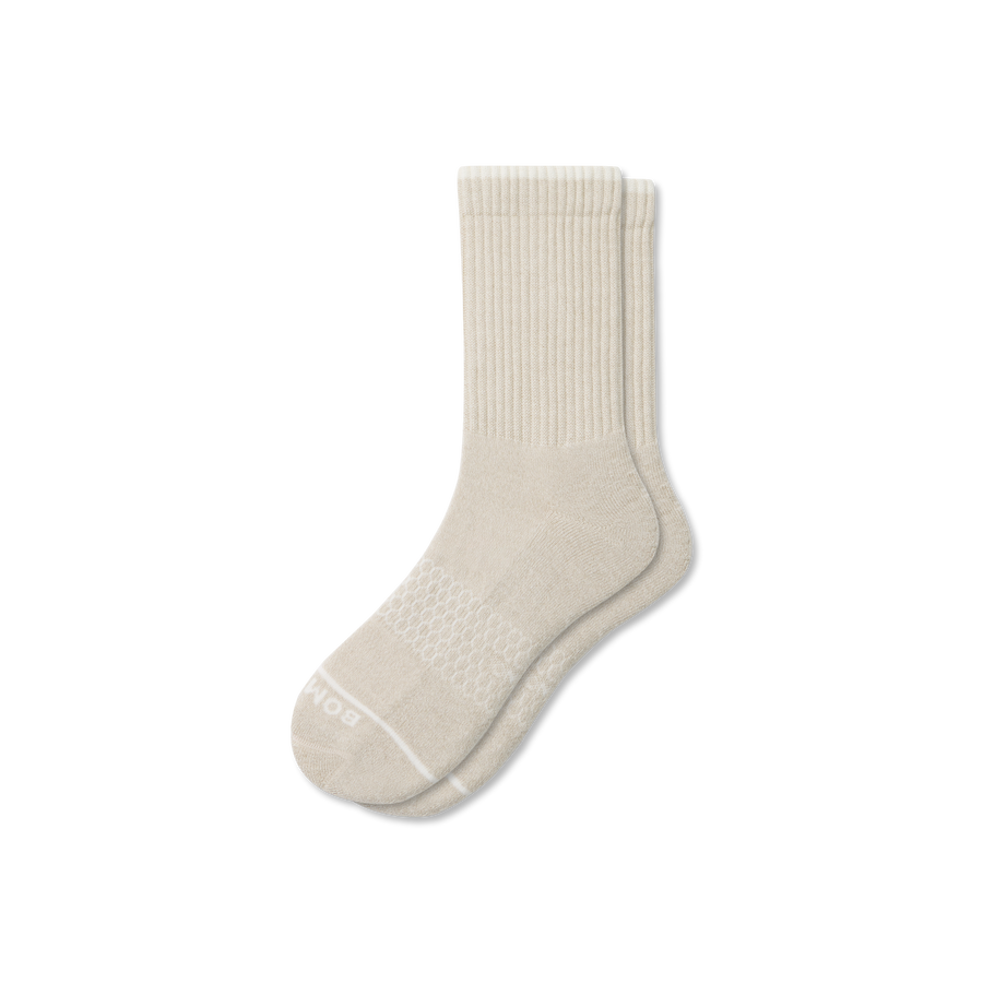 Men's Merino Wool Blend Half Calf Socks - Steady Home Cushion