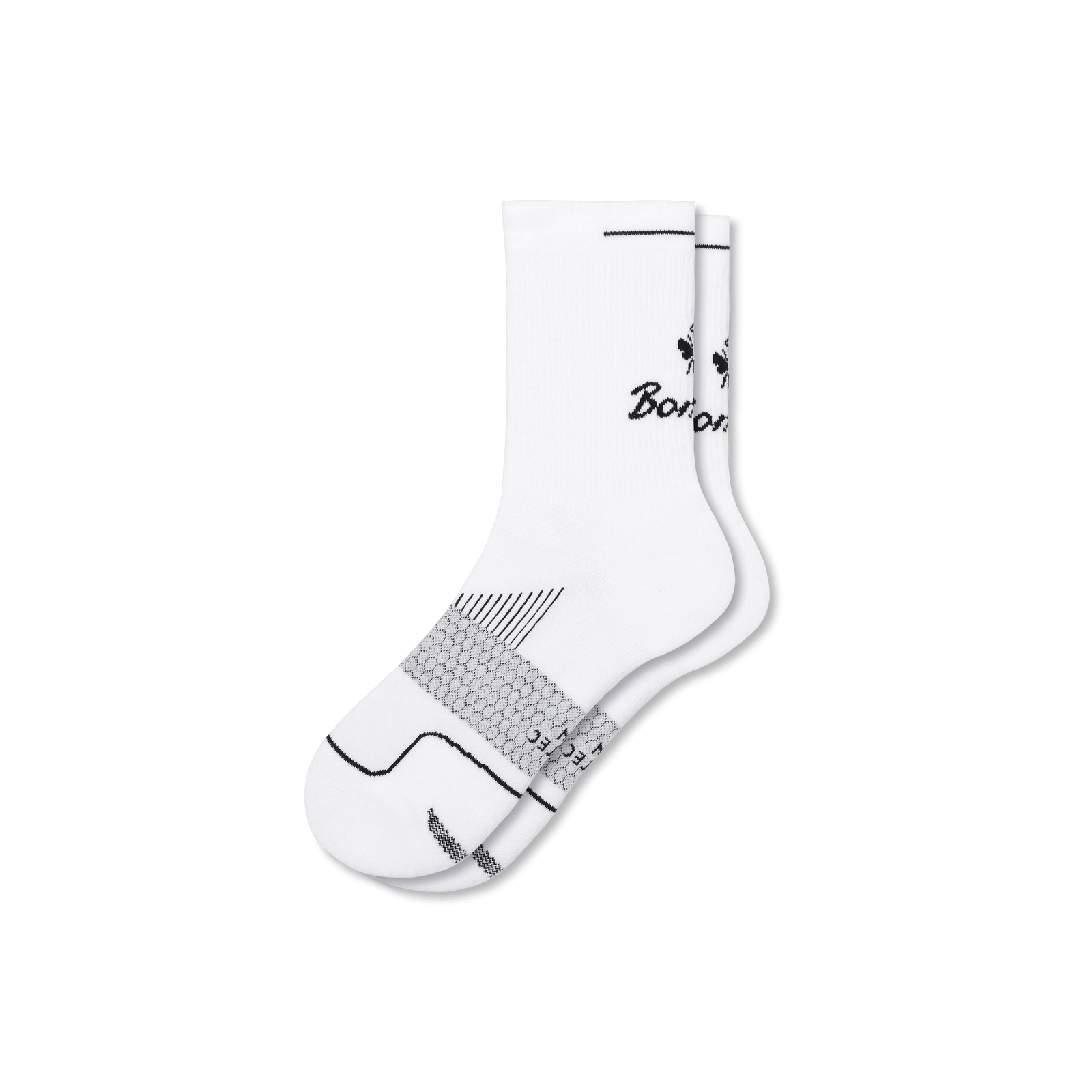 Running Half Calf - White - L [8721]