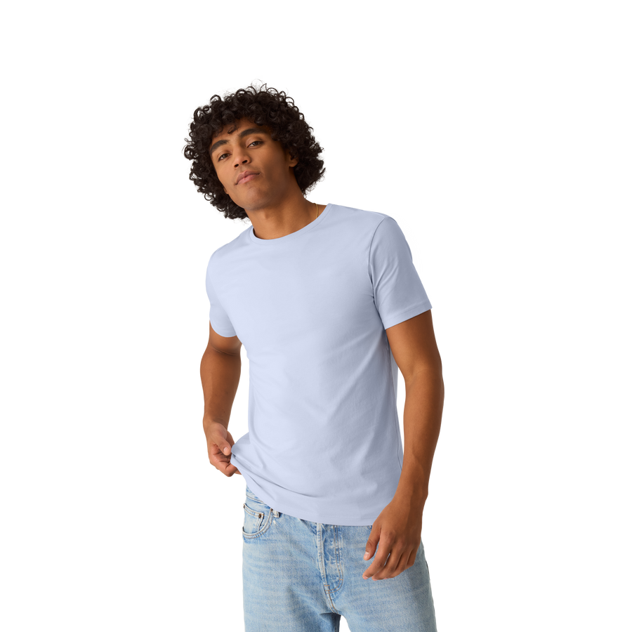 Men's Pima Cotton Slim Crew Neck T-Shirt - Easy Base Fit