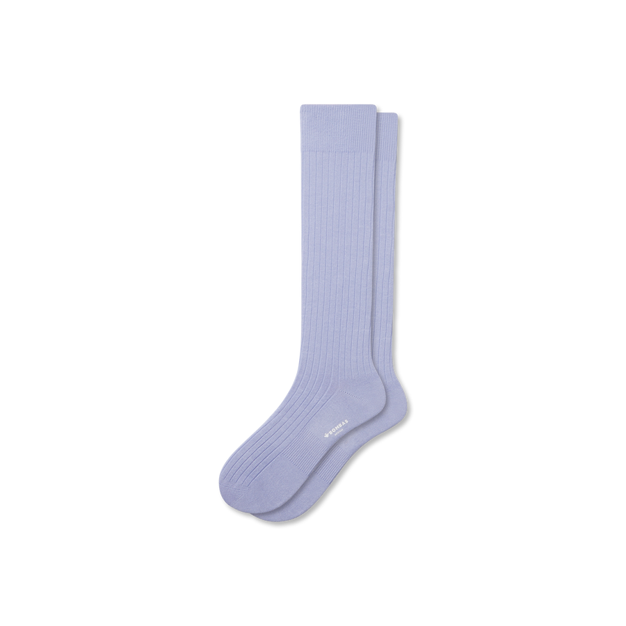 Men's Ribbed Dress Over The Calf Socks - Fresh Hike Cushion