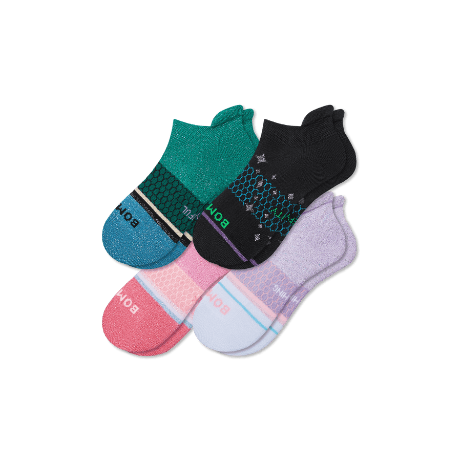 Youth Wicked X Bombas Ankle Sock 4-Pack - Mini Step