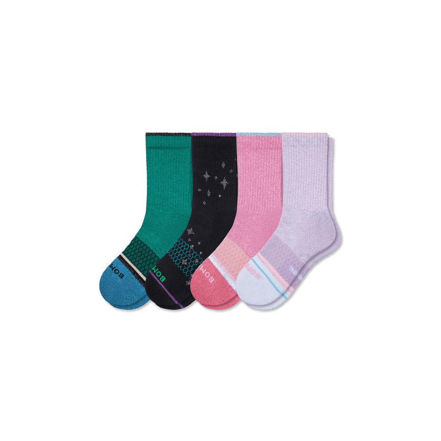 Youth Wicked X Bombas Calf Sock 4-Pack - Drawer Ready