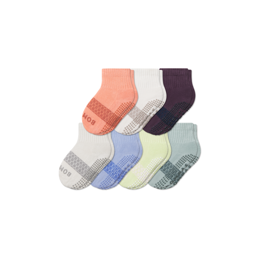 Toddler Week of Bombas Gripper Calf Sock 7-Pack - Classic Crew Pair