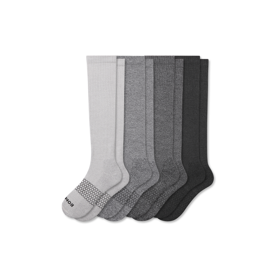Women's Marl Knee High Sock 4-Pack - Cushion Recovery Support