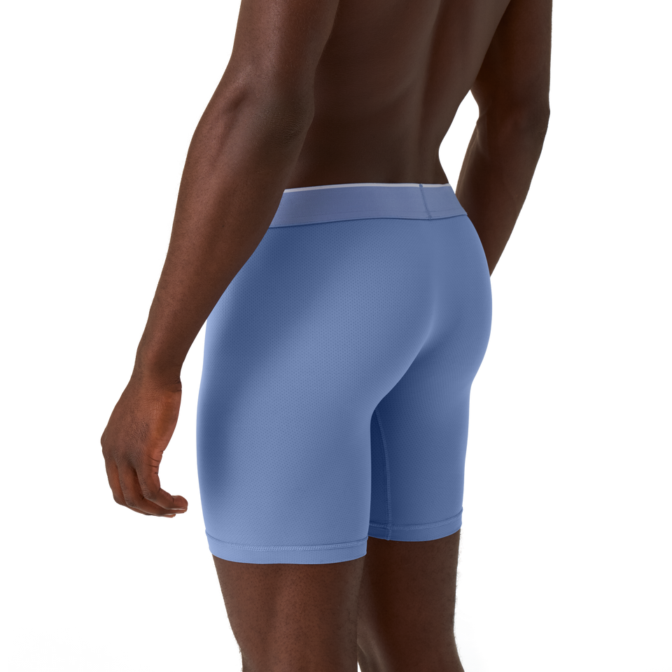 Men's Sport Flyless Boxer Brief - Oyster Blue MO2 [9048]