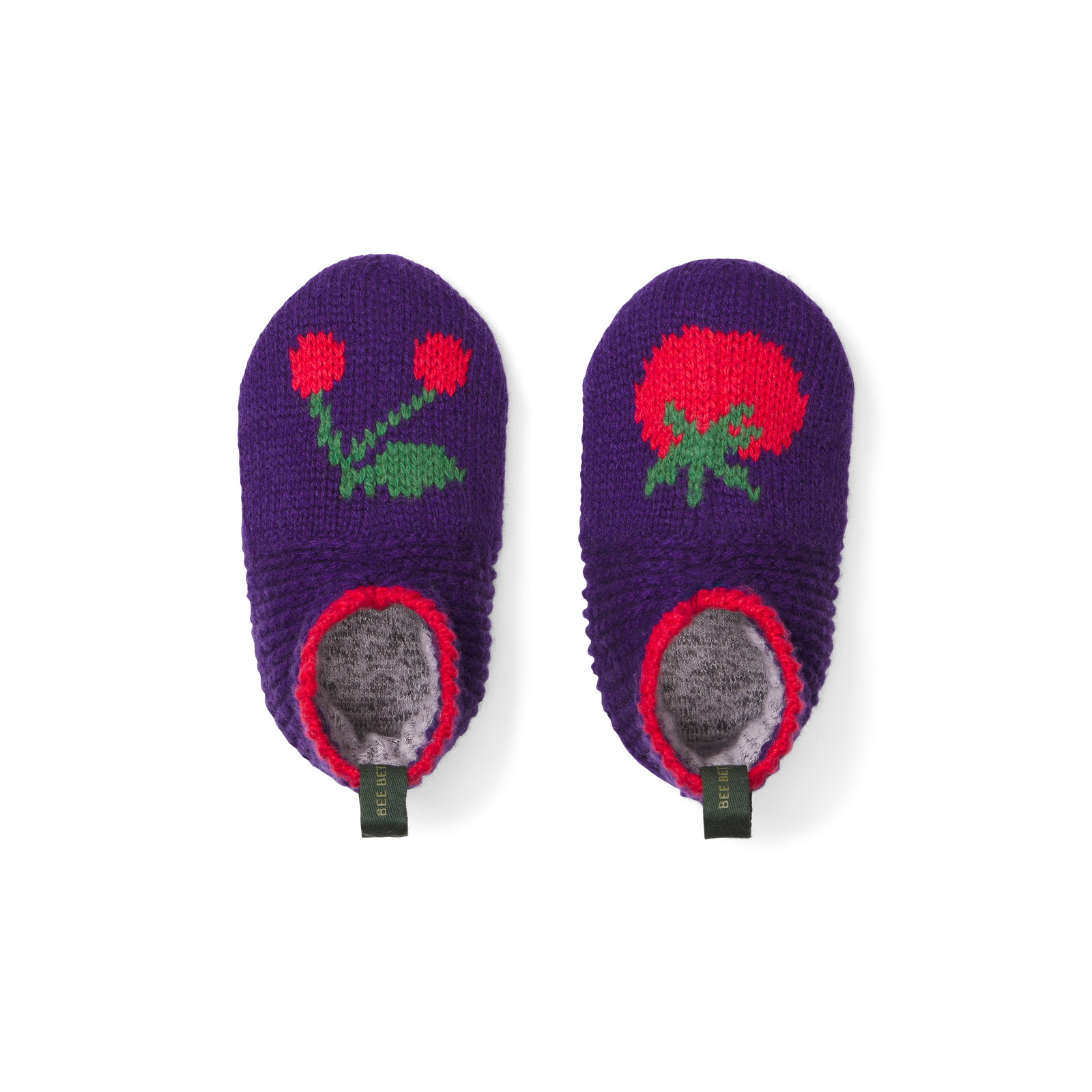 Toddler Patterned Gripper Slipper - Cherry Tomato L [9070]