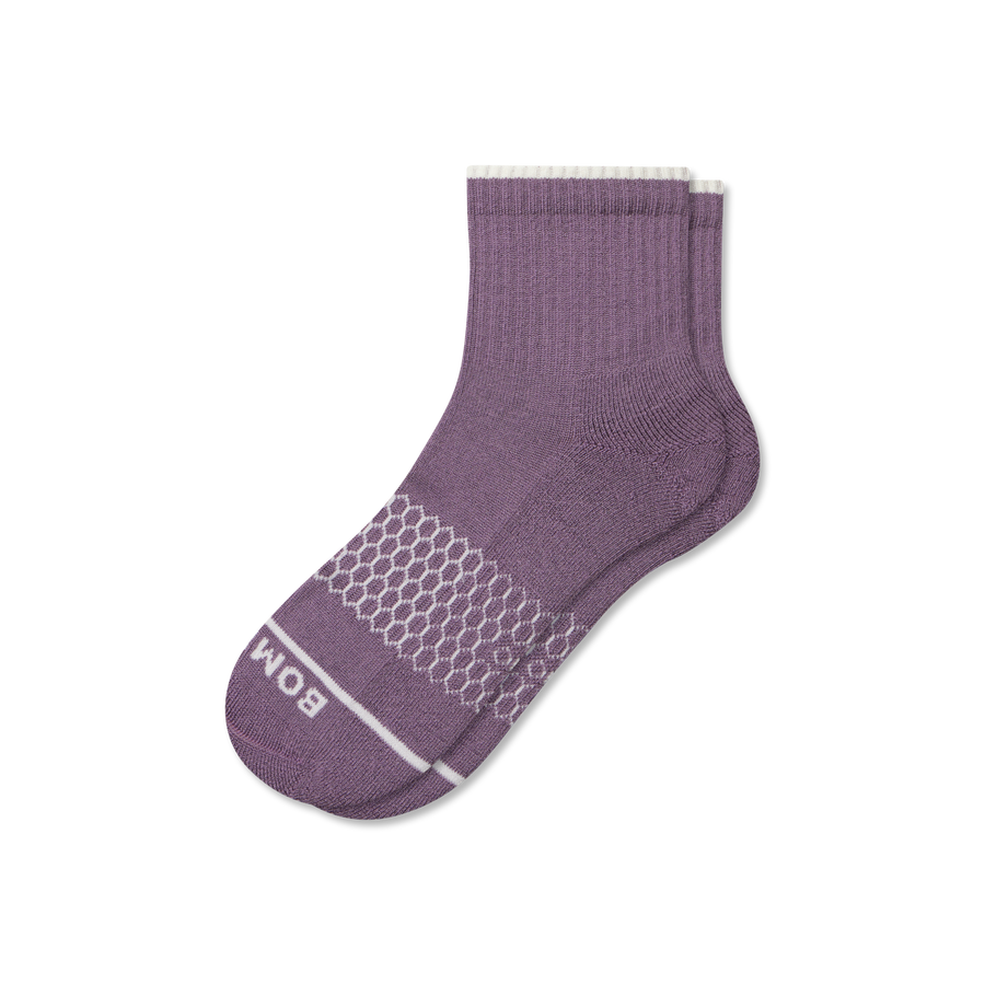 Women's Merino Wool Blend Quarter Socks - Steady Travel Move