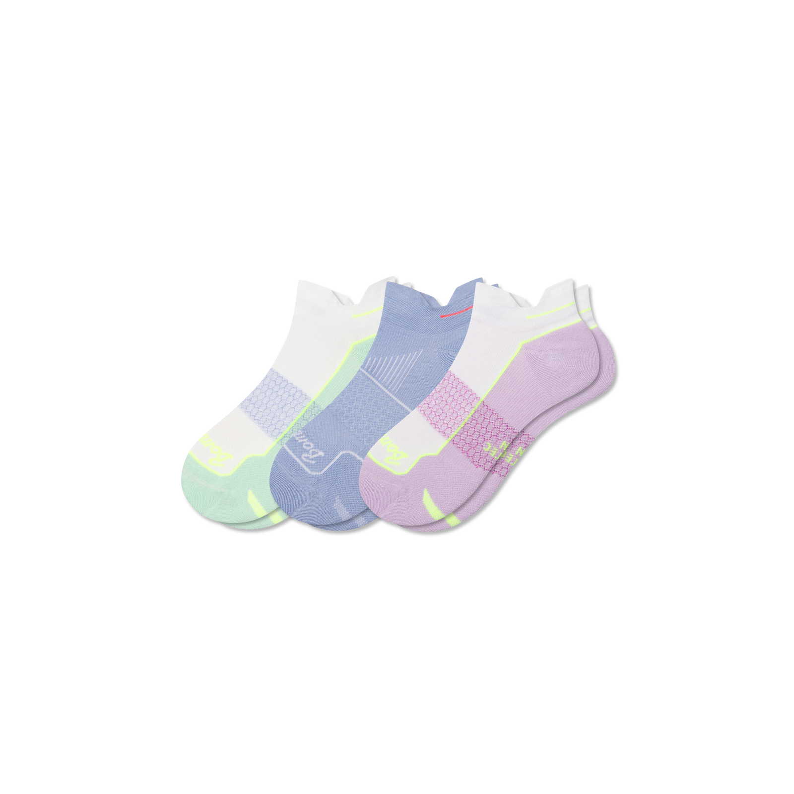 Running Ankle Sock 3-Pack - Lavender Green Mix L [9278]