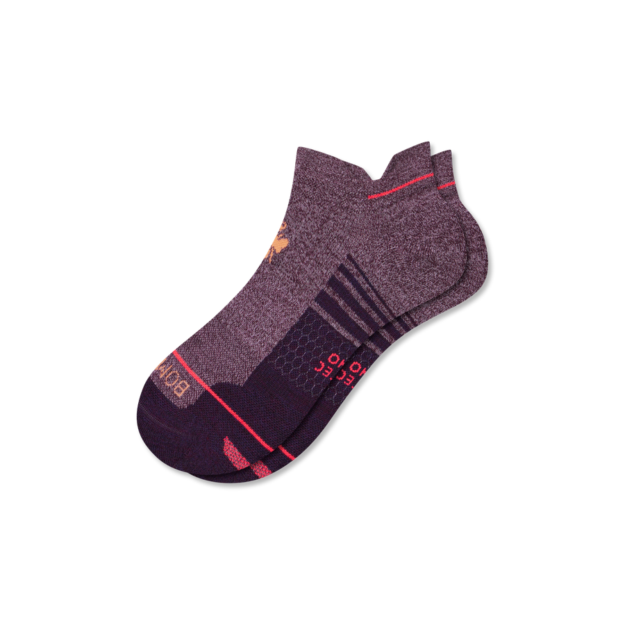 Men's Merino Wool Blend Run Ankle Socks - Light Trail Pair