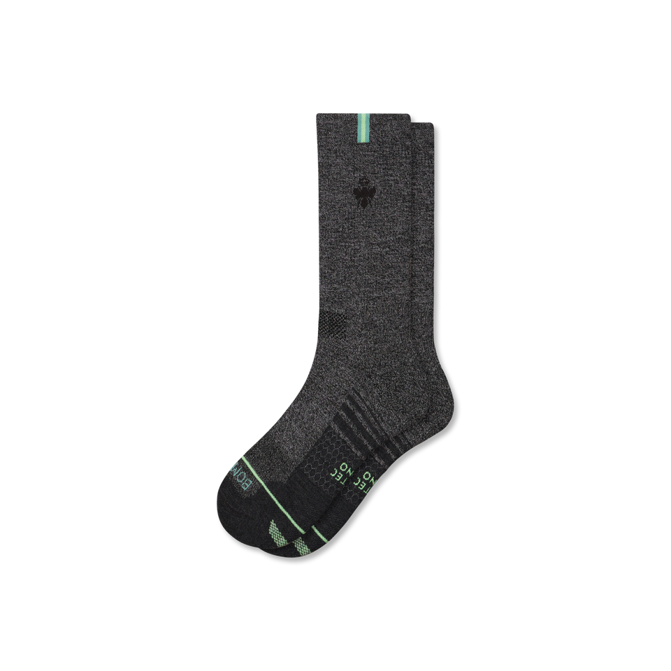 Merino Wool Blend Athletic Calf Socks - meteor L [9713]