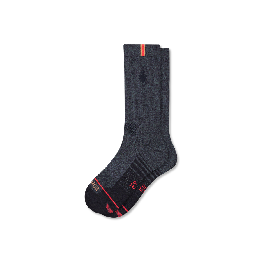 Men's Merino Wool Blend Run Calf Socks - Active Studio Cushion