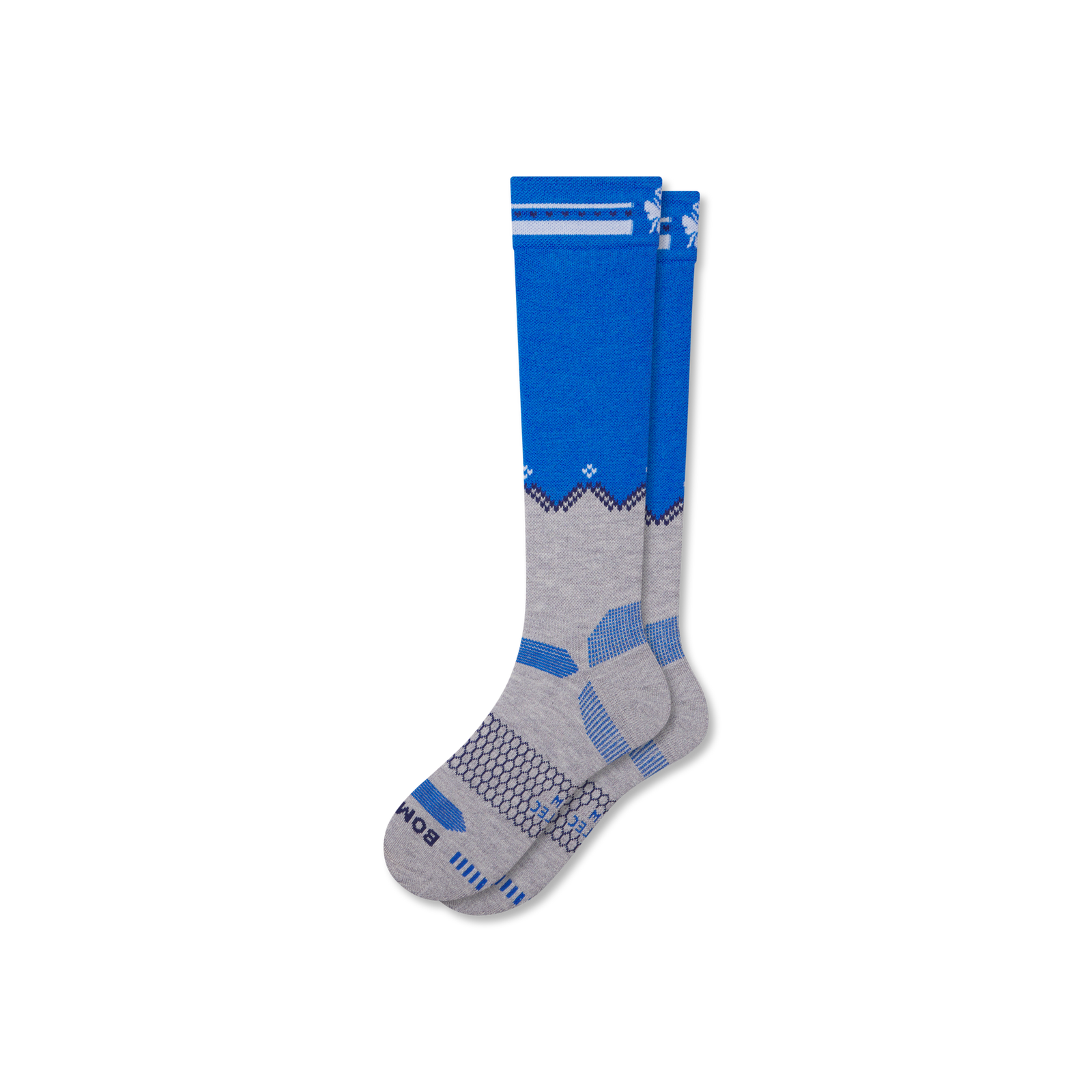Full-Cushion Merino Wool Ski & Snowboard Socks - moon lagoon L [9715]