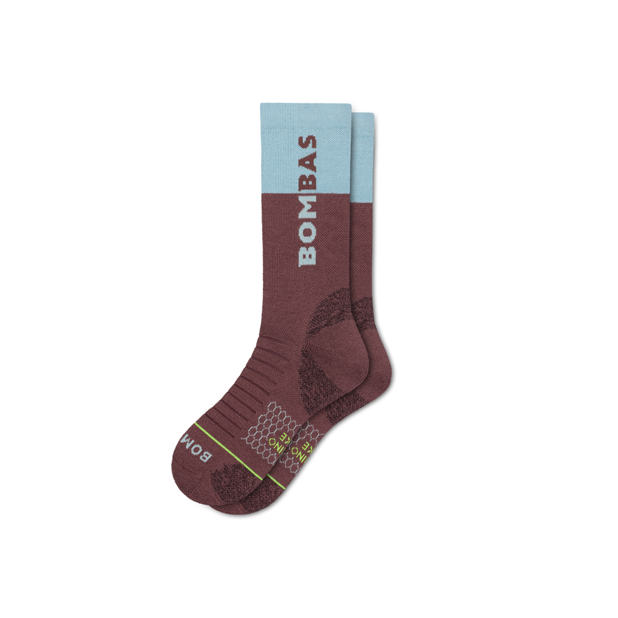 Men's Merino Wool Blend Hiking Calf Socks - Smooth Weekend Step