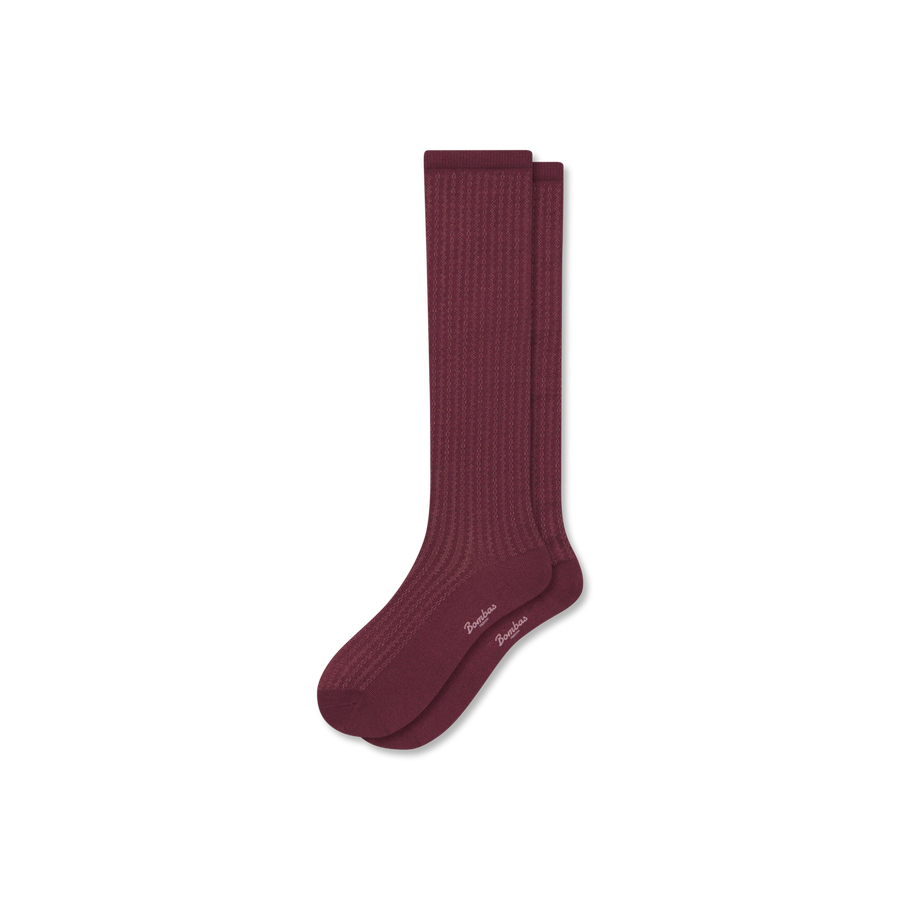 Women's Pointelle Knee High Socks - Easy Hike Step