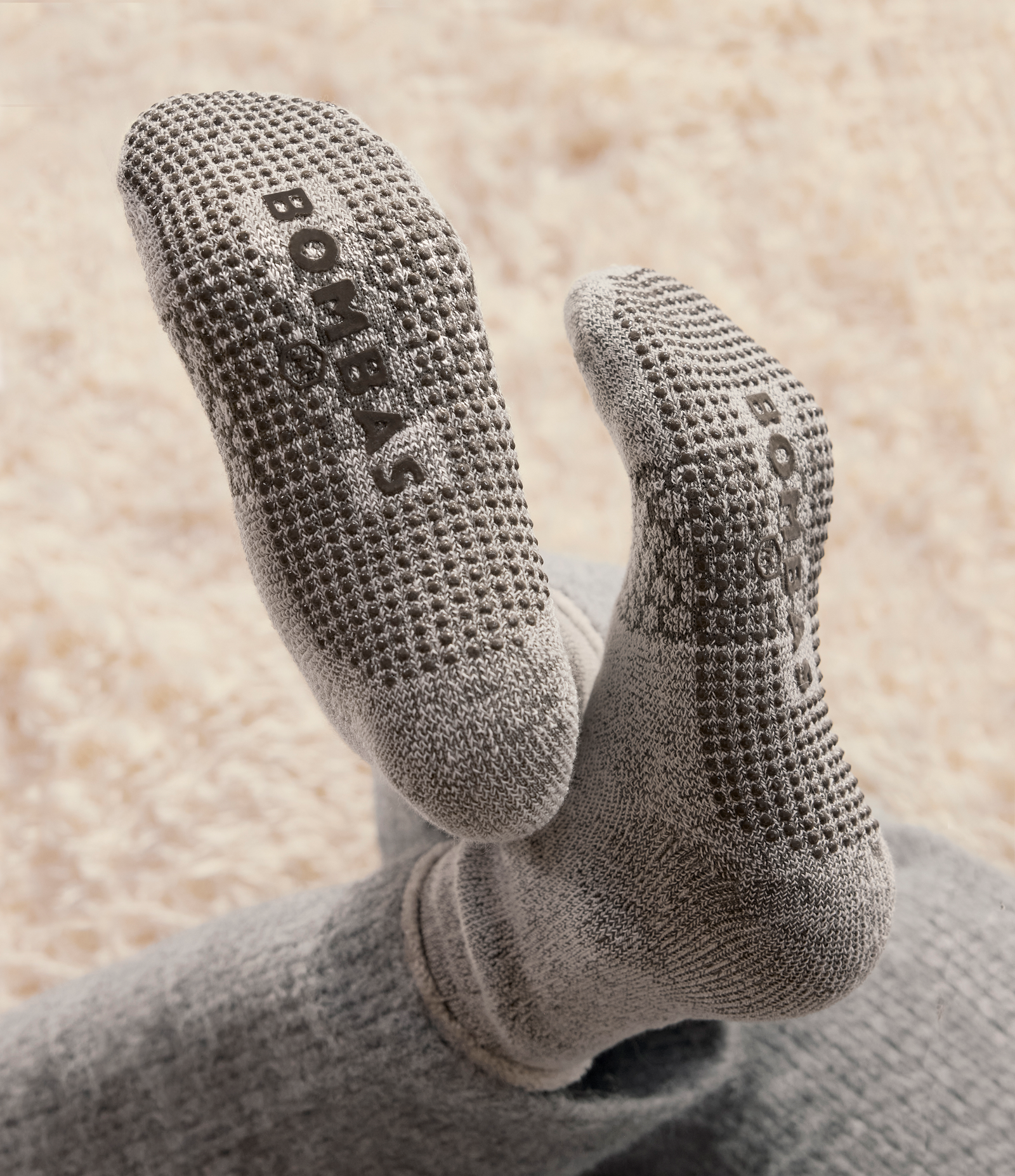 Merino Wool Blend Gripper Sweatshirt Socks - Slate green [9805][LIFESTYLE]