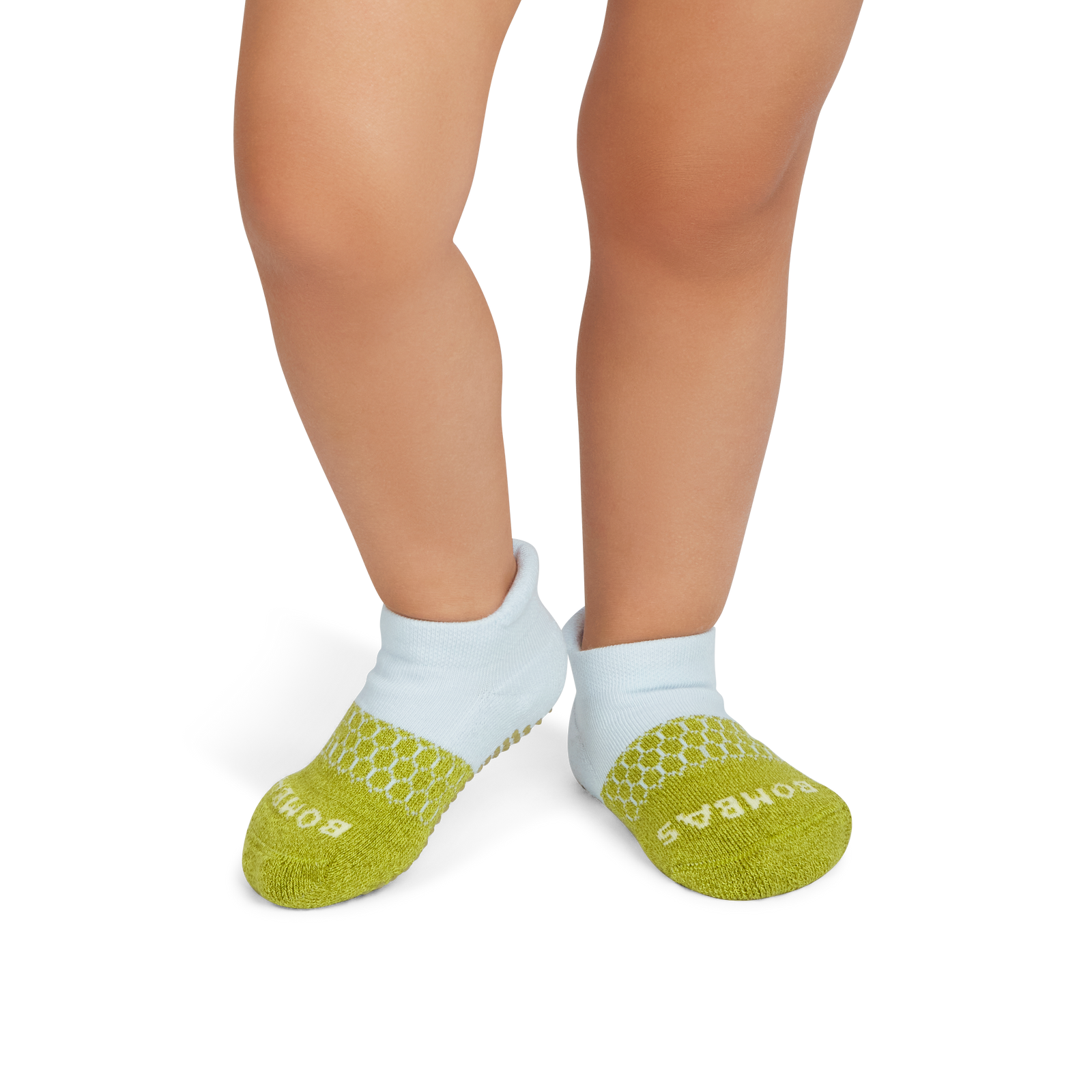 Toddler Gripper Ankle Socks - Olive Twist OM1