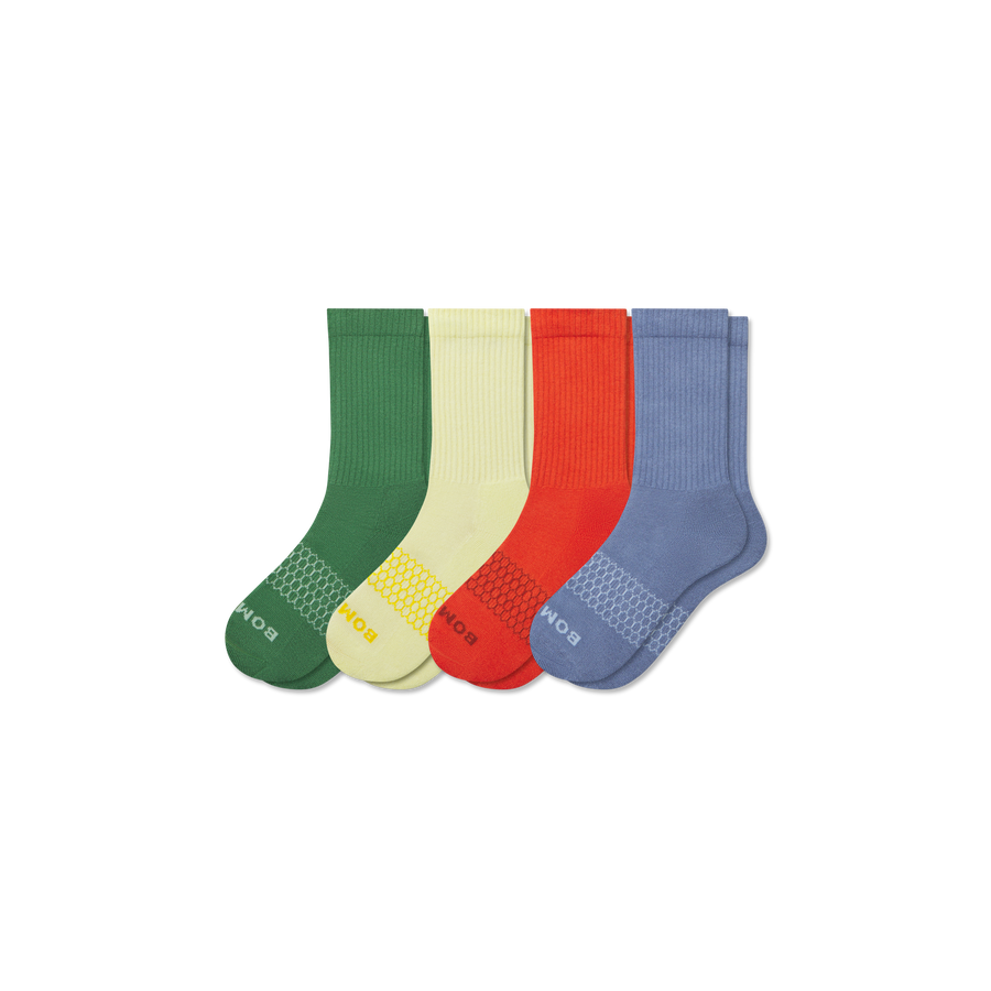 Youth Solids Calf Sock 4-Pack - Steady Ankle Move
