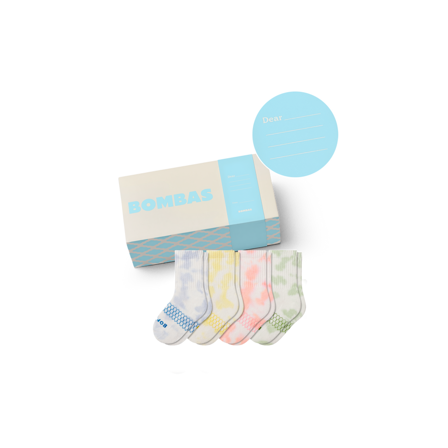 Junior Celebration Calf Sock 4-Pack Gift Box - Travel Carry Wrap