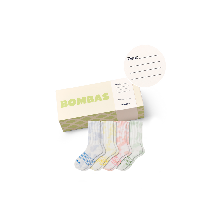 Youth Celebration Calf Sock 4-Pack Gift Box - Gift Ready