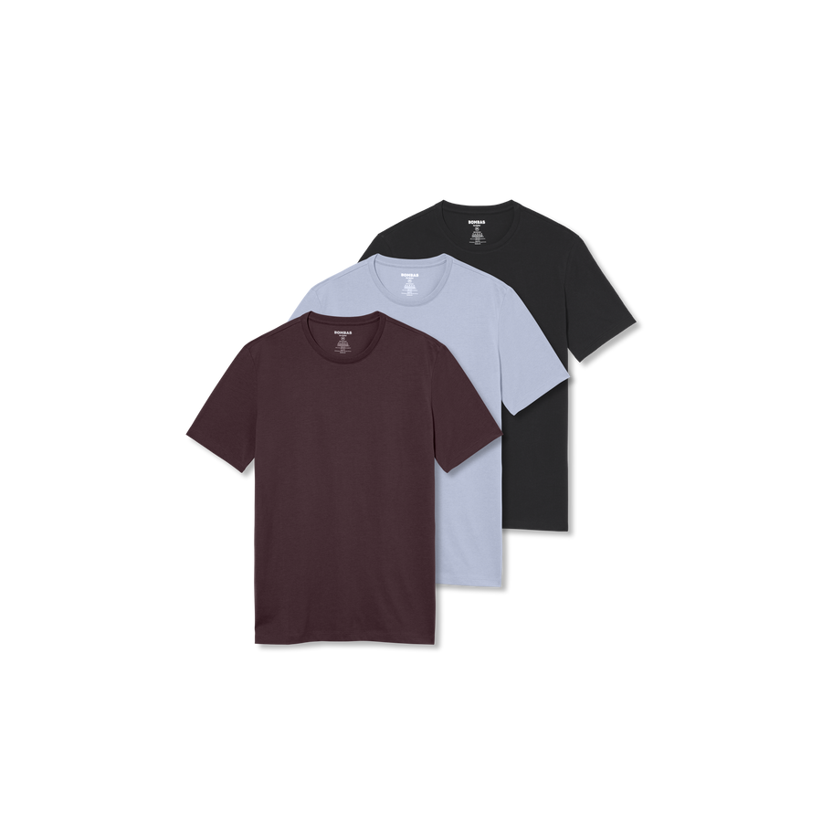 Men's Pima Cotton Slim Crew Neck T-Shirt 3-Pack - Pima Off Duty Ready