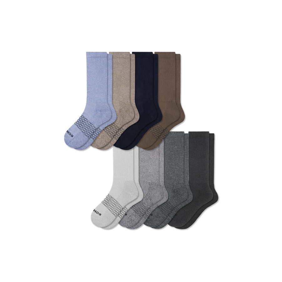 Men's Marl Calf Sock 8-Pack - Active Shift Rotation